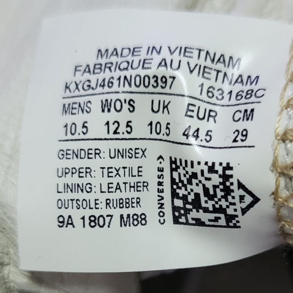 Converse Golf Le Fleur High Top Wheat US 10.5 - Picture 3 of 9